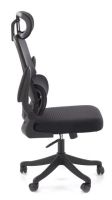 Kancel�rske kreslo SOREN, po�ah: l�tka �ierna/sie�ovina �ierna/plast - ilustra�n� obr�zok