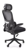 Kancel�rske kreslo SOREN, po�ah: l�tka �ierna/sie�ovina �ierna/plast - ilustra�n� obr�zok