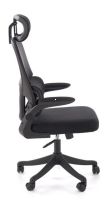 Kancel�rske kreslo SOREN, po�ah: l�tka �ierna/sie�ovina �ierna/plast - ilustra�n� obr�zok