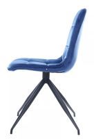 Stolička TEXO VELVET, poťah: látka BLUVEL 86 granátová/kov: čierna mat. - ilustračný obrázok Stolička TEXO VELVET, poťah: látka BLUVEL 86 granátová/kov: čierna mat. - ilustračný obrázok