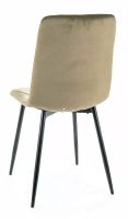 Stolička TOM VELVET, poťah: látka BLUVEL 77 olivová/kov - čierna mat.- ilustračný obrázok Stolička TOM VELVET, poťah: látka BLUVEL 77 olivová/kov - čierna mat.- ilustračný obrázok