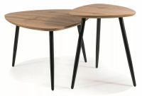 Konferenčný stolík TWIN, farba: dub artisan/kov: čierna mat.-ilustračný obrázok Konferenčný stolík TWIN, farba: dub artisan/kov: čierna mat.-ilustračný obrázok