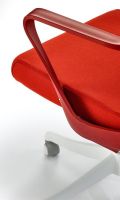 Kancel�rske kreslo VESUVIO 2, po�ah: l�tka �erven�/sie�ovina siv�/plast - ilustra�n� obr�zok