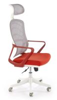 Kancel�rske kreslo VESUVIO 2, po�ah: l�tka �erven�/sie�ovina siv�/plast - ilustra�n� obr�zok