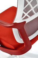 Kancel�rske kreslo VESUVIO 2, po�ah: l�tka �erven�/sie�ovina siv�/plast - ilustra�n� obr�zok