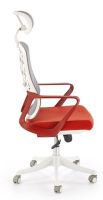 Kancel�rske kreslo VESUVIO 2, po�ah: l�tka �erven�/sie�ovina siv�/plast - ilustra�n� obr�zok