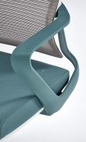 Kancel�rske kreslo VESUVIO 2, po�ah: l�tka tyrkysov�/sie�ovina siv�/plast - ilustra�n� obr�zok