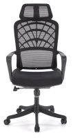 Kancel�rske kreslo VESUVIO, po�ah: l�tka �ierna/sie�ovina �ierna/plast - ilustra�n� obr�zok