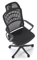 Kancel�rske kreslo VESUVIO, po�ah: l�tka �ierna/sie�ovina �ierna/plast - ilustra�n� obr�zok