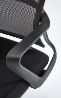Kancel�rske kreslo VESUVIO, po�ah: l�tka �ierna/sie�ovina �ierna/plast - ilustra�n� obr�zok