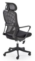 Kancel�rske kreslo VESUVIO, po�ah: l�tka �ierna/sie�ovina �ierna/plast - ilustra�n� obr�zok