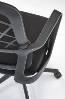Kancel�rske kreslo VESUVIO, po�ah: l�tka �ierna/sie�ovina �ierna/plast - ilustra�n� obr�zok