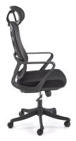 Kancel�rske kreslo VESUVIO, po�ah: l�tka �ierna/sie�ovina �ierna/plast - ilustra�n� obr�zok
