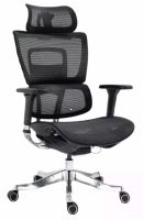 Kancelárske kreslo WINNER LUX, farba: sieťovina čierna/podnožka-chróm - ilustračný obrázok Kancelárske kreslo WINNER LUX, farba: sieťovina čierna/podnožka-chróm - ilustračný obrázok