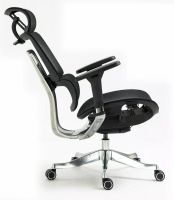 Kancelárske kreslo WINNER LUX, farba: sieťovina čierna/podnožka-chróm - ilustračný obrázok Kancelárske kreslo WINNER LUX, farba: sieťovina čierna/podnožka-chróm - ilustračný obrázok