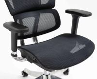 Kancelárske kreslo WINNER LUX, farba: sieťovina čierna/podnožka-chróm - ilustračný obrázok Kancelárske kreslo WINNER LUX, farba: sieťovina čierna/podnožka-chróm - ilustračný obrázok