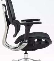 Kancelárske kreslo WINNER LUX, farba: sieťovina čierna/podnožka-chróm - ilustračný obrázok Kancelárske kreslo WINNER LUX, farba: sieťovina čierna/podnožka-chróm - ilustračný obrázok