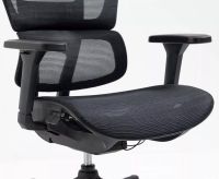 Kancel�rske kreslo WINNER, farba: sie�ovina �ierna/plast-�ierna - ilustra�n� obr�zok