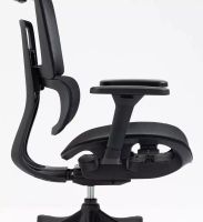 Kancel�rske kreslo WINNER, farba: sie�ovina �ierna/plast-�ierna - ilustra�n� obr�zok