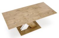 St�l XARELTO, pl�t: dyhovan� MDF-dub lancelot/podno�: dyhovan� MDF - dub lancelot/biela - ilustra�n� obr�zok