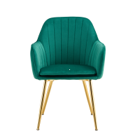 kreslo ADLAM, poťah: látka VELVET smaragdová/kov - zlatá kreslo ADLAM, poťah: látka VELVET smaragdová/kov - zlatá