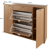 botnk ANABELA - rozmery, farba: buk