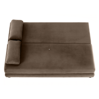 pohovka CLIV 3R - rozkladanie, po�ah: l�tka ARIA 03 cappuccino + b�ov�