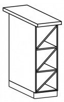 kuchynsk linka PROVANCE spodn skrinka D20W, farba korpusu: biela, ilustran obrzok
