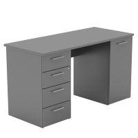 PC stolík EUSTACH, farba: grafit PC stolík EUSTACH, farba: grafit