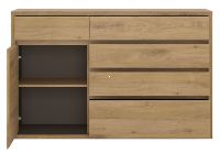 Komoda SHELDON TYP 42 - vntro, farba: dub shetland