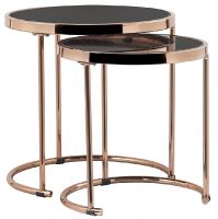 konferenn stolk MORINO, farba:  rose gold chrm/ierna