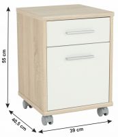 farba: dub sonoma, kontajner JOHAN 07, rozmery - ilustran obrzok