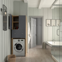 skrinka nad pr��ku NATALI typ 9, farba: dub artisan / grafit