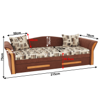 pohovka PATRYK - rozmery, poah: ltka enil silvester kocka hned + mikrofza