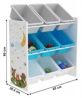 detsk regl DARLING TYP 3 - rozmery, farba: viacfarebn/detsk motvy