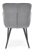 stolika K-463, poah: ltka VELVET siv/kov s povrchovou pravou - ierna, ilustran obrzok