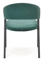stolika K-473, poah: ltka VELVET tmav zelen/kov s povrchovou pravou - ierna, ilustran obrzok