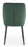 stolika K-432, poah: ltka VELVET tmav zelen/kov s povrchovou pravou - ierna, ilustran obrzok