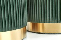 poah: ltka VELVET tmav zelen/kov s povrchovou pravou - zlat, taburetka MONTY - ilustran obrzok